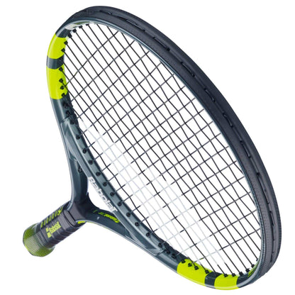 A close-up of the Babolat Carlitos Junior 23 Tennis Racket by Babolat, a popular choice for kids.