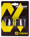 The packaging for the Volkl Pro Replacement Tennis Grip - Black, highlighted with yellow accents, prominently features "Pro Grip" and "Volkl" on its cardboard backing. Crafted for player comfort, the grip is encased in a clear plastic covering that provides excellent moisture absorption.