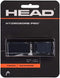 The HEAD HydroSorb Pro Replacement Tennis Grip - Navy, by HEAD, comes in packaging with a clear window showing the grip roll inside and highlights "Touch" and "Tackiness" at the bottom.