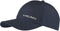 The HEAD Pro Player Tennis Cap - Navy features "HEAD" in silver on the front, small side ventilation holes, and a lightweight design—making it a stylish choice for matches.