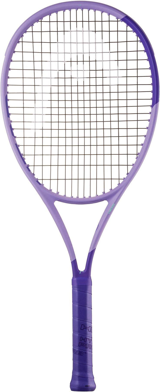 The HEAD Boom Team Alternate 2026 Tennis Racket by HEAD features a purple frame, dark purple grip, and black strings, designed for beginners seeking extra power. Shown against a plain white background.