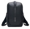 The Kanso Intuko Tennis 23L Backpack in black, perfect for everyday use, showcases a vertical zipper and "kanso" printed near the bottom. It features padded shoulder straps, a top handle, and an extra compartment for organized storage against a plain white backdrop.