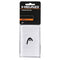 The packaging presents the HEAD 5" Tennis Wristband - White, which includes an elastic sweatband in white with the signature logo. The package displays the terms "Wristband" and "Sweat Absorption" in bold orange and white text set against a stylish black backdrop.