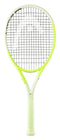 The HEAD Extreme MP L 2024 Tennis Racket, with its eye-catching green design and black string pattern, is engineered to enhance spin potential. Complementing its vibrant look, the racket’s handle is wrapped in a crisp white grip that combines style with modern simplicity.
