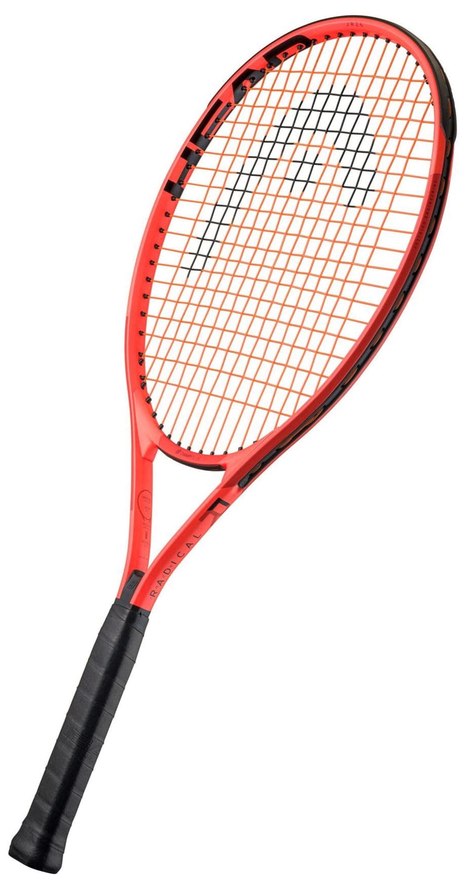 The HEAD Radical Junior 26 2025 Tennis Racket is a kids' racket designed for aspiring young players, featuring a bold red frame and black handle.