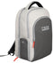 The NOX Pro Pickleball Backpack in cream features NOX ThermoTech, a front zip pocket, side pocket, red zipper pulls, top handle, and ergonomic padded straps for comfortable carrying.