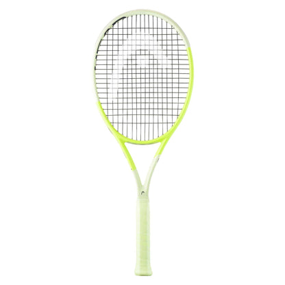 Introducing the HEAD Extreme Pro 2024 Tennis Racket, featuring advanced design elements for superior performance. This racket sports a striking green frame (frame only), crafted to enhance modern play with unmatched style and efficiency, making it perfect for tennis enthusiasts aiming for optimal control and spin.