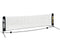 The Yonex AC344-6 Kids Portable Tennis Net - 6m, from the renowned brand Yonex, showcases black stands and a white net with "Kid's Tennis" printed vertically on the side. Its lightweight collapsible design makes it perfect for easy setup and storage, elegantly presented against a simple white backdrop.