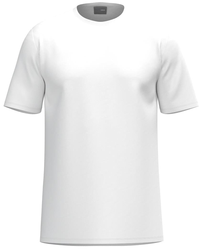The HEAD Simple Men's Tennis T-Shirt in white provides athletic comfort, making it an ideal addition to any men's tennis wardrobe.