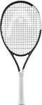 A HEAD Speed Junior 26 2026 Tennis Racket by HEAD, featuring a black and white design with a white grip, shown against a plain white background.