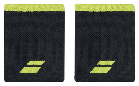 These Babolat Jumbo Logo wristbands, in a sleek Grey and Aero color combination, feature a vibrant design with comfort in mind. Designed for absorbency, these wristbands ensure you stay dry while making a stylish statement.