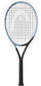 The HEAD Instinct Team L 2025 Tennis Racket by HEAD features a light blue frame, black throat, handle, and strings, offering effortless power and shown against a white background.