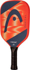 The HEAD Radical Elite 2024 Pickleball Paddle features a bold red and orange design with a black handle, HEAD logo, and "RADICAL" on the face—perfect for beginner players.